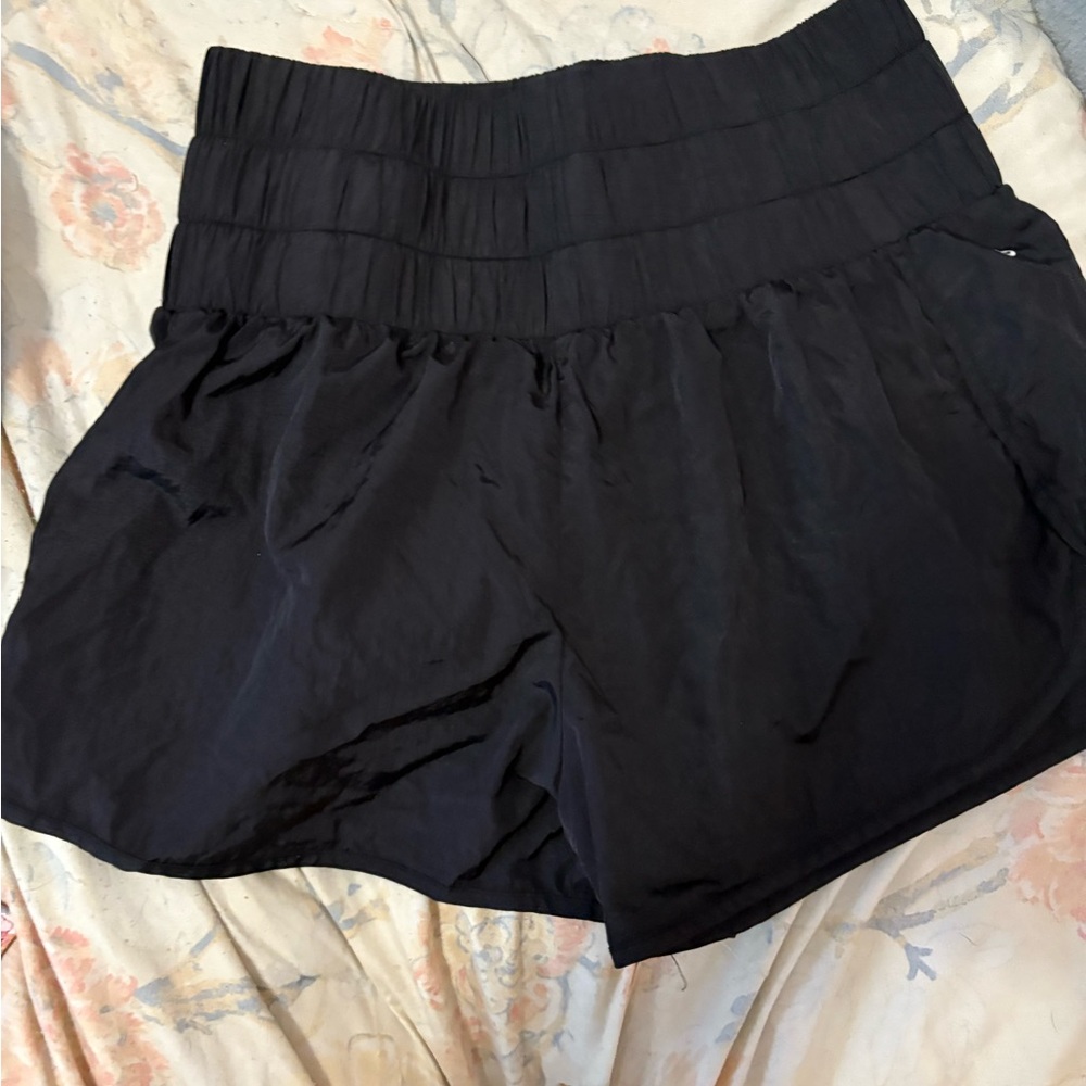 Women's Black High-Waisted Shorts